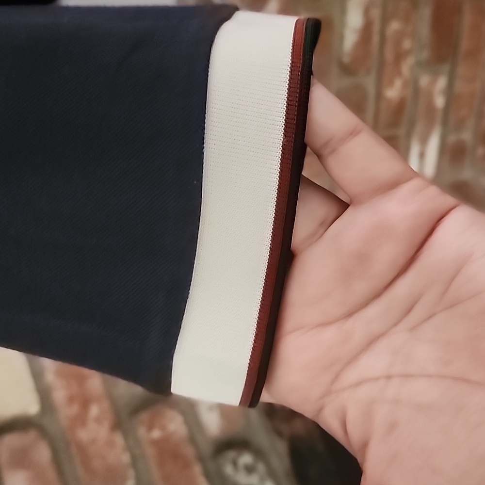 Valentino Rudy Navy Polo Shirt | Vintage Retro Collar | Men’s - Picture 4 of 11